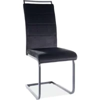 Стул SIGNAL H441 Velvet tap. 117 черный/черный мат