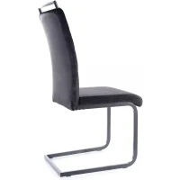 Стул SIGNAL H441 Velvet tap. 117 черный/черный мат