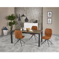 Стул HALMAR K237 коричневый/черный