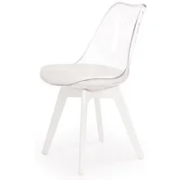 Стул HALMAR K245 белый/бесцветный