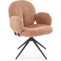 Стул HALMAR K568 корица/черный, поворотный