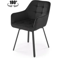 Стул HALMAR K588 черный/черный
