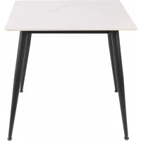Стол обеденный SIGNAL RION белый/черный 80/80