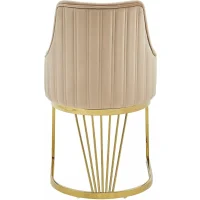 Стул SIGNAL ALURE Velvet Bluvel 28 бежевый/золотой