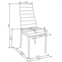 Стул HALMAR K70 черный/черный