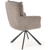 Стул HALMAR K528 серый/черный, поворотный