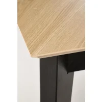 Стол обеденный HALMAR EDMONDO дуб/черный 160-240/90