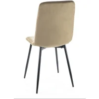 Стул SIGNAL IVO Velvet Bluvel 40 темно-бежевый/черный