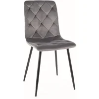 Стул SIGNAL JERRY Velvet Bluvel 14 серый/черный