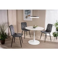 Стул SIGNAL JERRY Velvet Bluvel 14 серый/черный