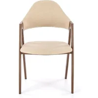 Стул HALMAR K344 бежевый/орех