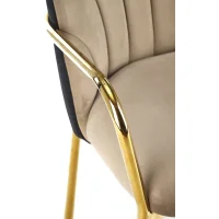 Стул HALMAR K500 бежевый/черный