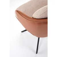 Стул HALMAR K554 коричневый/бежевый/черный, поворотный