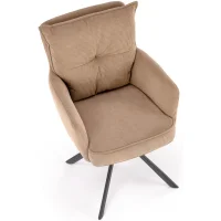 Стул HALMAR K528 капучино/черный, поворотный