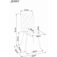 Стул SIGNAL JERRY Brego 34 бежевый/кашемир