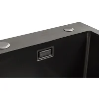 Кухонная мойка из нержавейки BLANTEK LS-5848HN Honeycomb Nano black