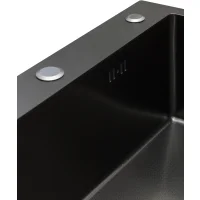 Кухонная мойка из нержавейки BLANTEK FS-5848HN Honeycomb Nano black ECO