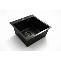 Кухонная мойка из нержавейки BLANTEK LS-5050STB Stone texture black