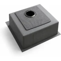 Кухонная мойка из нержавейки BLANTEK LS-5050STB Stone texture black