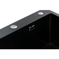 Кухонная мойка из нержавейки BLANTEK LS-5848STB Stone texture black