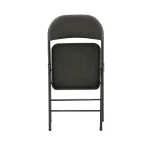 Стул складной GJ-22 серый иск.кожа