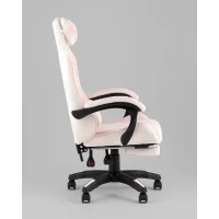 Кресло спортивное TopChairs MG-7019 букле бело-розовый