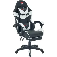 Кресло спортивное TopChairs MG-7019 черно-белый