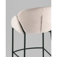 Стул полубарный Melia серо-бежевый
