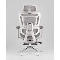 Кресло офисное TopChairs Nimbus белая сетка белый пластик