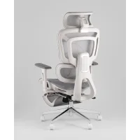 Кресло офисное TopChairs Nimbus белая сетка белый пластик