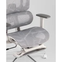 Кресло офисное TopChairs Nimbus белая сетка белый пластик