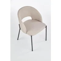 Стул HALMAR K373 бежевый/черный