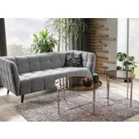 Диван SIGNAL CASTELLO 2 Velvet Bluvel 14 серый/венге