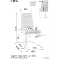 Стул SIGNAL BERRY Brego 77 оливковый/черный