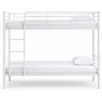 Кровать HALMAR BUNKY 90 двухъярусная, белый