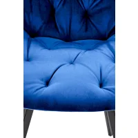 Стул HALMAR K519 синий/черный, поворотный