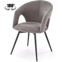 Стул HALMAR K550 серый/черный