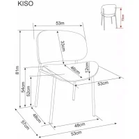 Стул SIGNAL KISO Noelle 33 темно-бежевый/кашемир