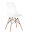 Стул Eames Style DSW белый (разборный каркас)