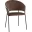 Стул Бруно велюр коричневый опора черный муар