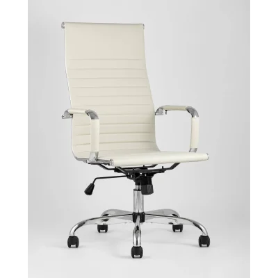 Кресло руководителя TopChairs City бежевое — фото 2