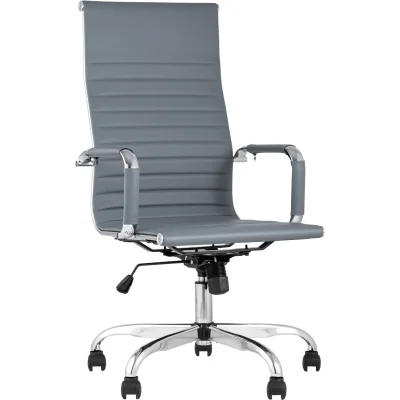 Кресло руководителя TopChairs City серый