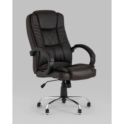 Кресло руководителя TopChairs Atlant коричневое — фото 2