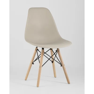 Стул Eames Style DSW бежевый (разборный каркас) — фото 2