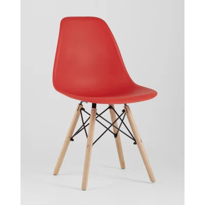 Стул Eames Style DSW красный (разборный каркас) — фото 2