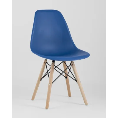 Стул Eames Style DSW синий (разборный каркас) — фото 2