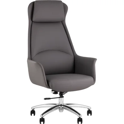 Кресло руководителя TopChairs Viking NEW серое