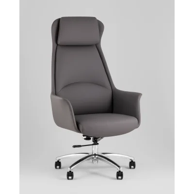 Кресло руководителя TopChairs Viking NEW серое — фото 2