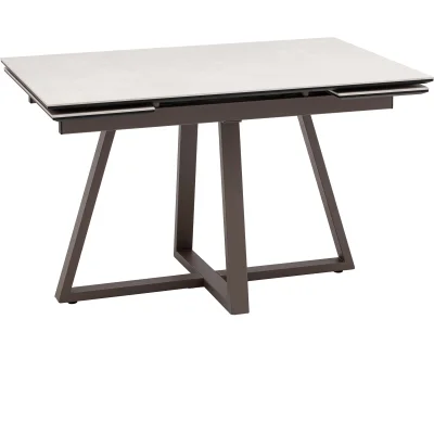 Стол Керас 120-180/80/75, столешница керамика Carmen light grey