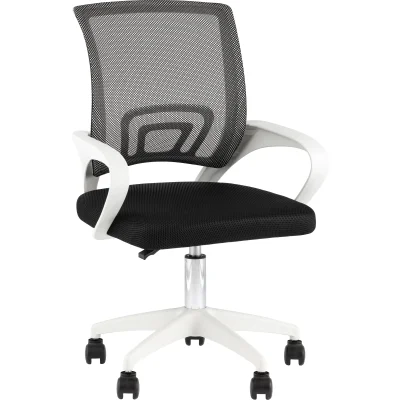 Кресло офисное TopChairs Simple SN черный пластик белый